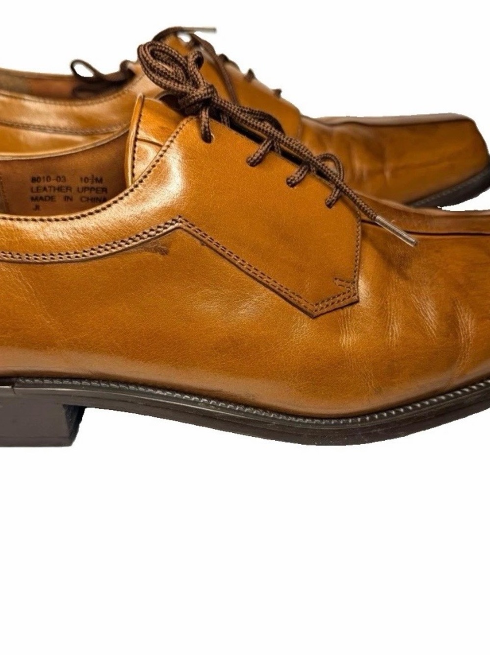 Classic Tan Leather Derby Shoes - Lace-Up Men’s Dress Oxfords